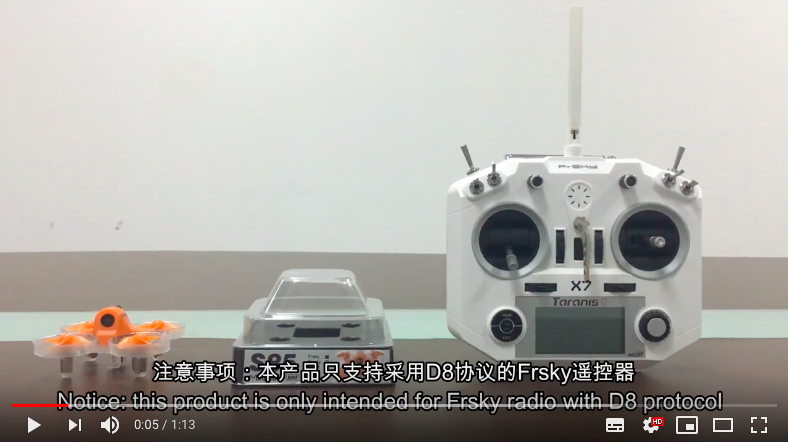 How to bind FRSKY radio to the drone S85